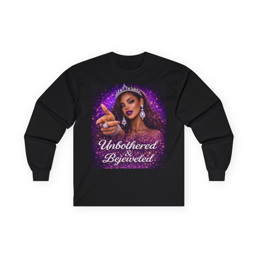 Unbothered & Bejeweled Long Sleeve Tee