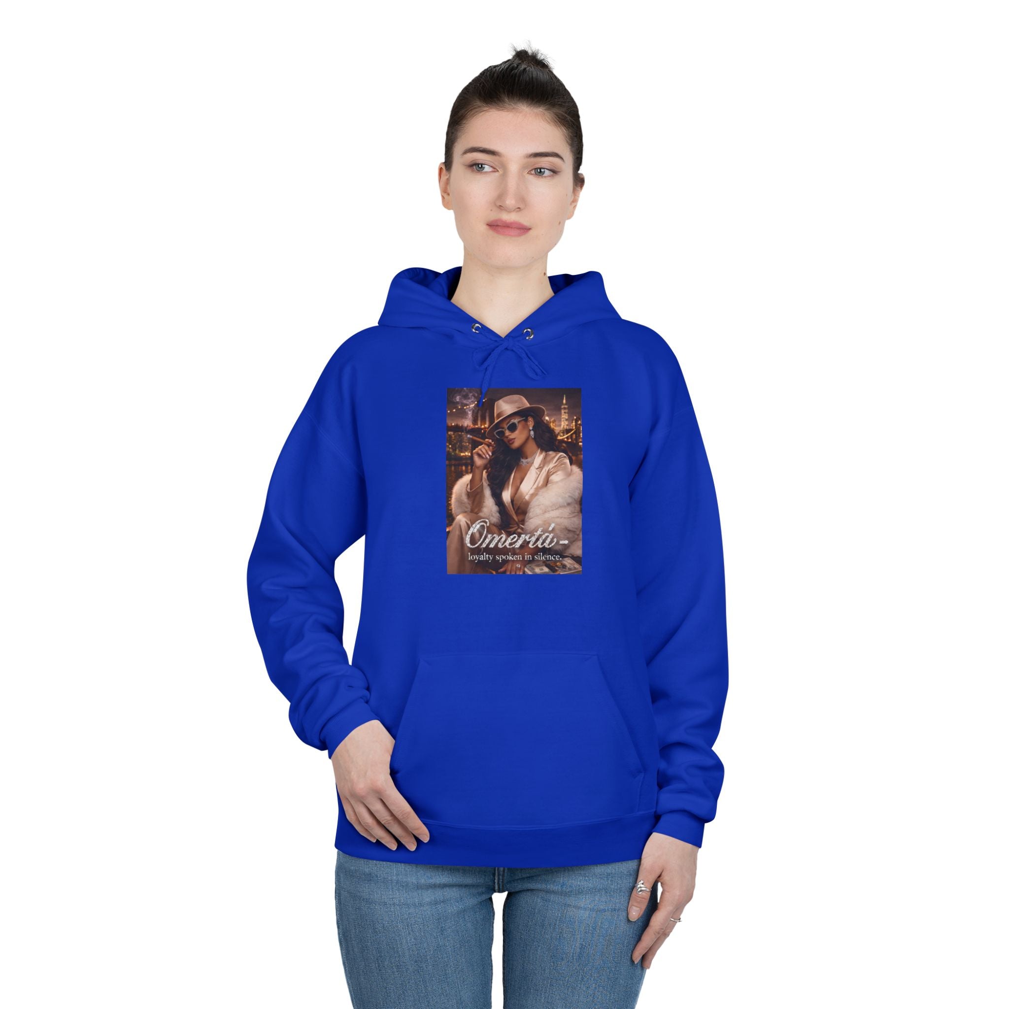 Vintage Cigarette Girl Hoodie — 'Cinerilla' Retro Pinup Pullover