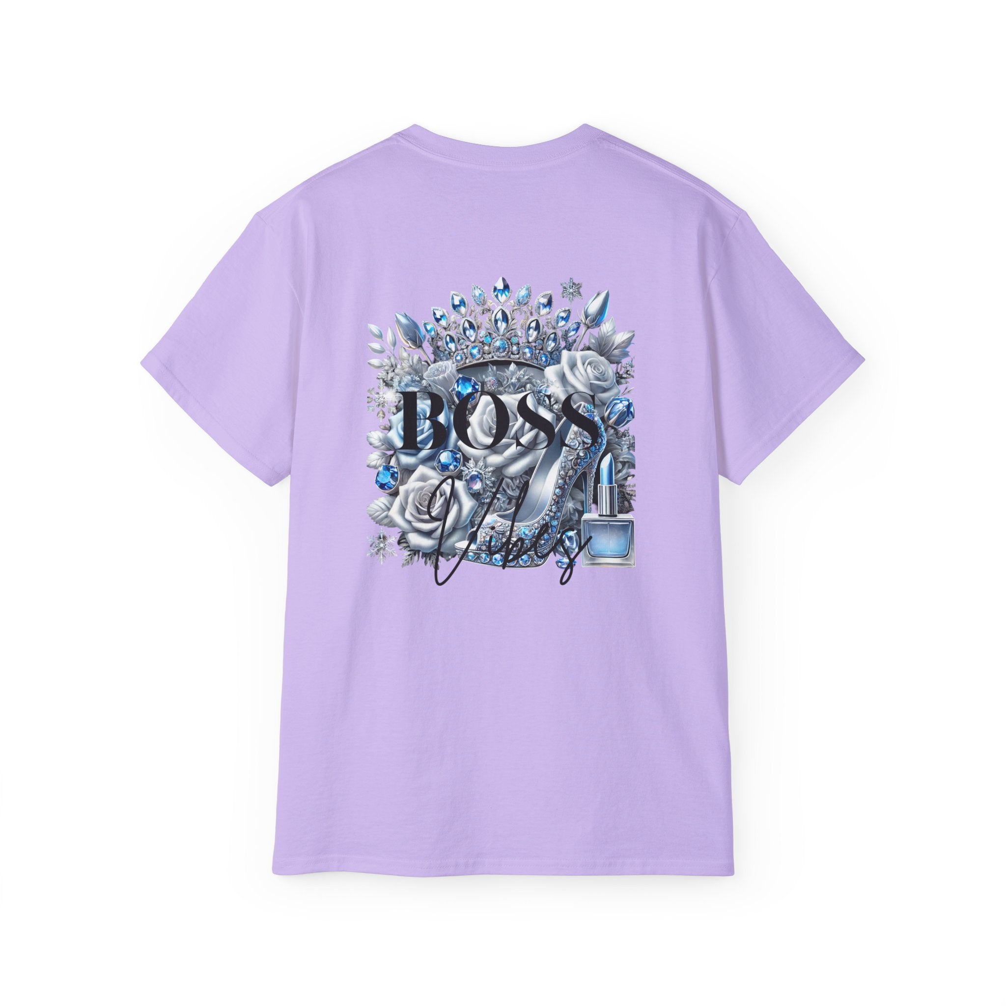 Boss Lady Tee — Women's Empowerment Graphic T‑Shirt (Crown & Roses Design)