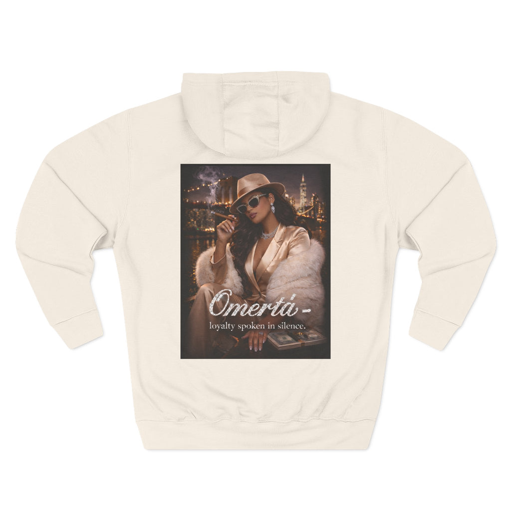 Omertà Vintage Mafia Hoodie — 'Loyalty Speaks in Silence' Graphic Pullover
