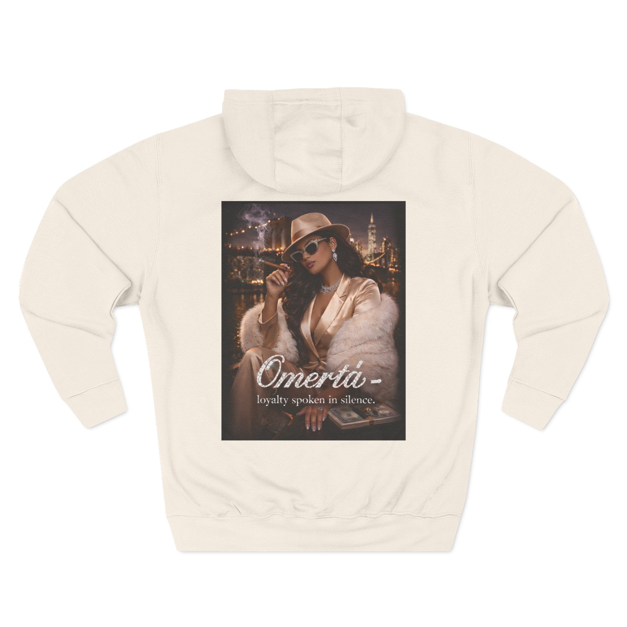 Omertà Vintage Mafia Hoodie — 'Loyalty Speaks in Silence' Graphic Pullover