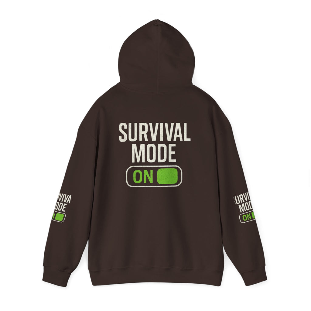 Survival Mode On Hoodie — Casual Graphic Pullover for Everyday Comfort