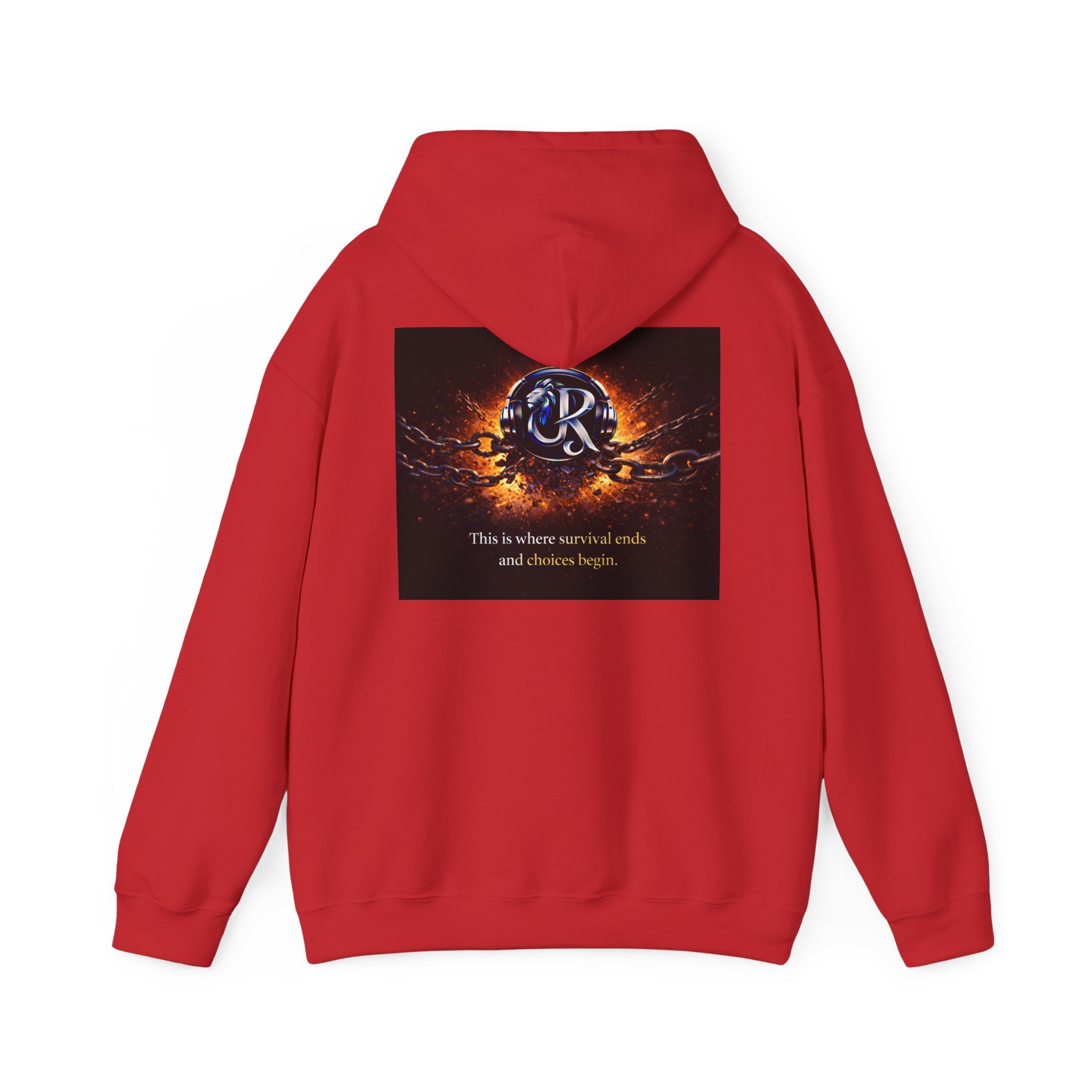 Ember Crest Hoodie — "This is where warrior souls and dreams begin" Graphic Pullover
