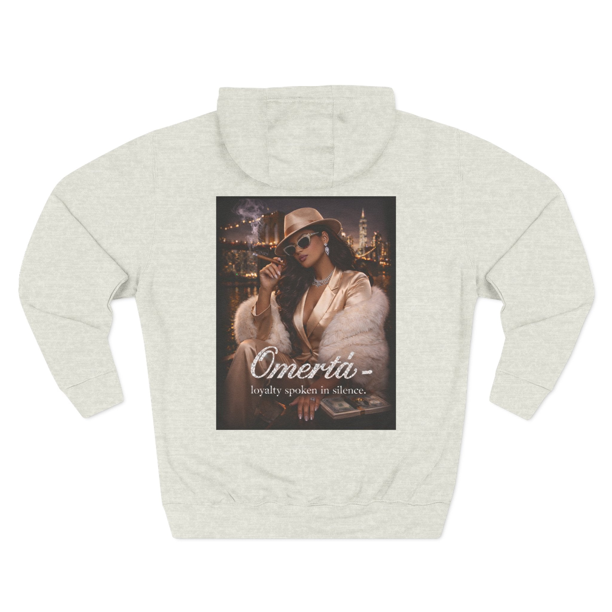 Omertà Vintage Mafia Hoodie — 'Loyalty Speaks in Silence' Graphic Pullover