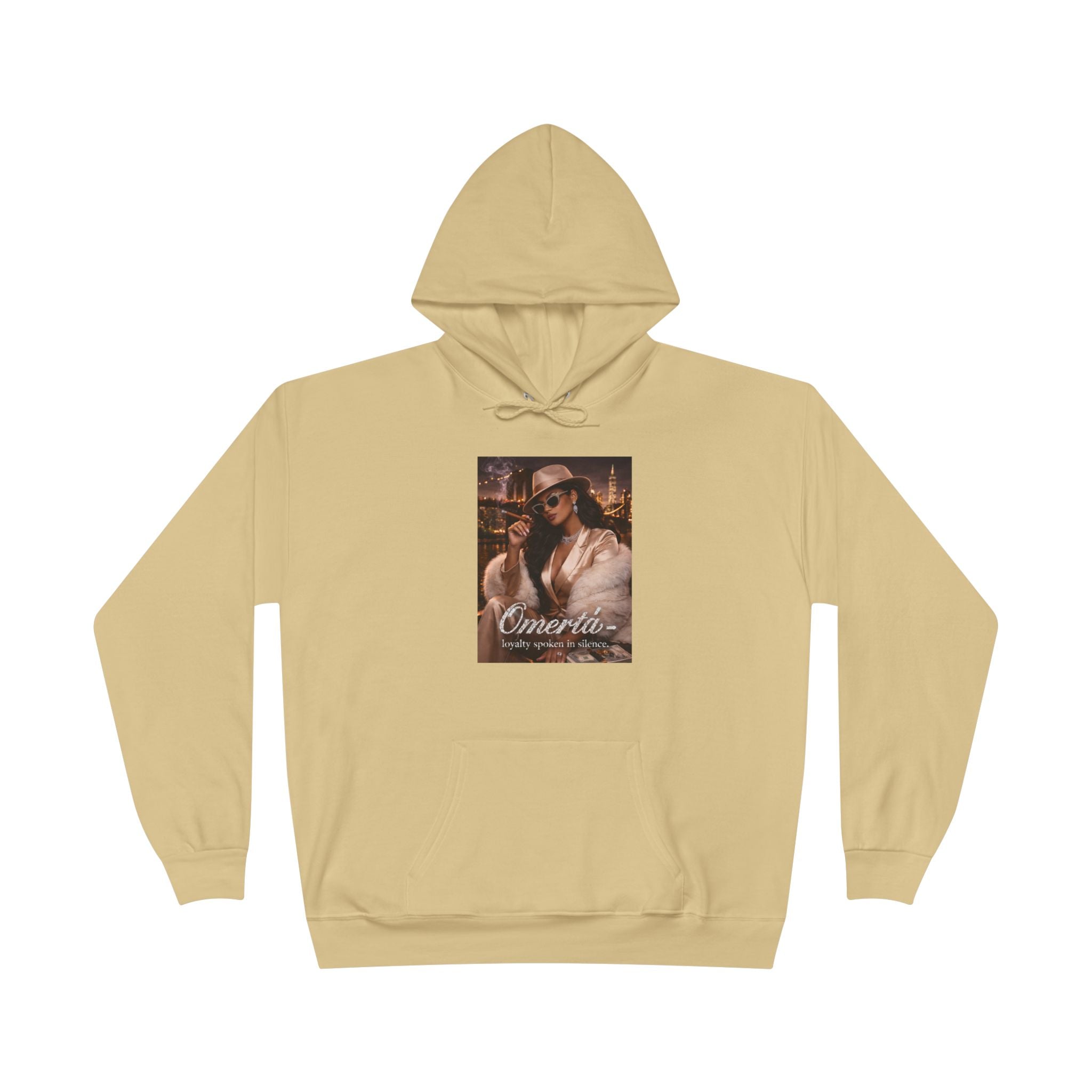 Vintage Cigarette Girl Hoodie — 'Cinerilla' Retro Pinup Pullover