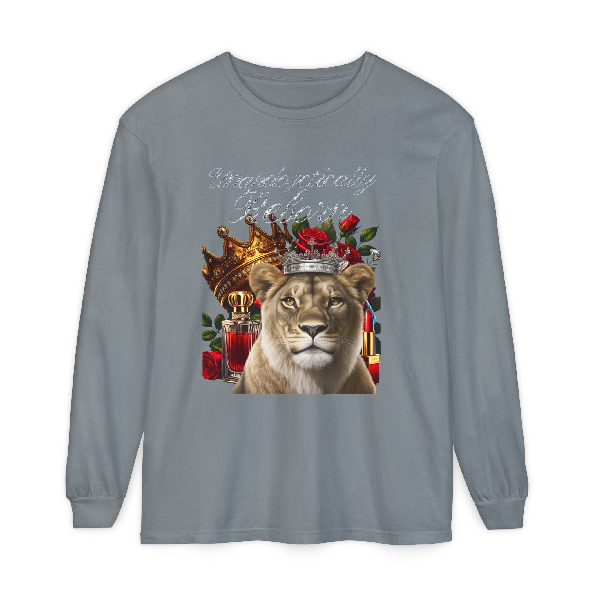 Unapologetically Reborn Long-Sleeve Tee — Strength, Redefined