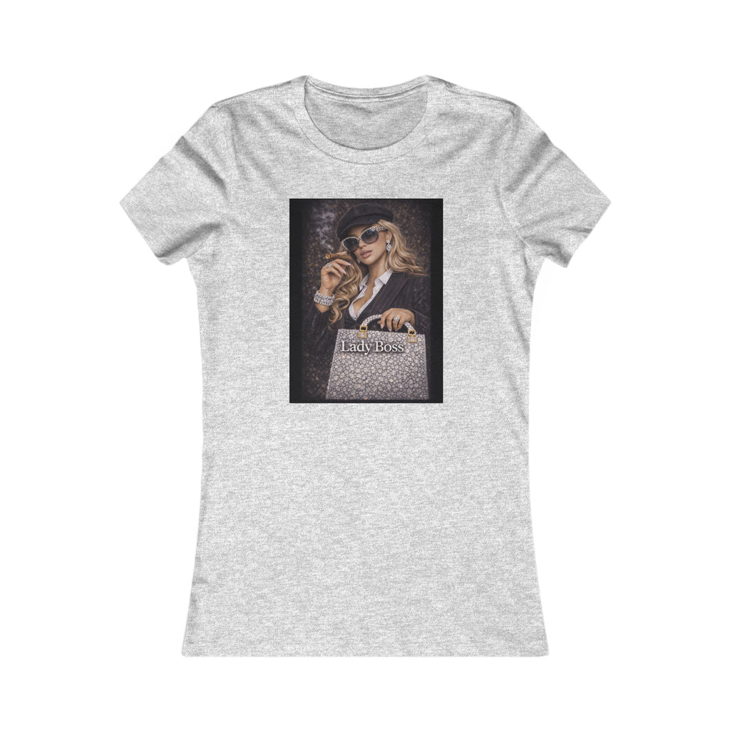 Lady Boss Graphic Tee — Glamorous Fashion Girl with 'Women's Favorite' Handbag