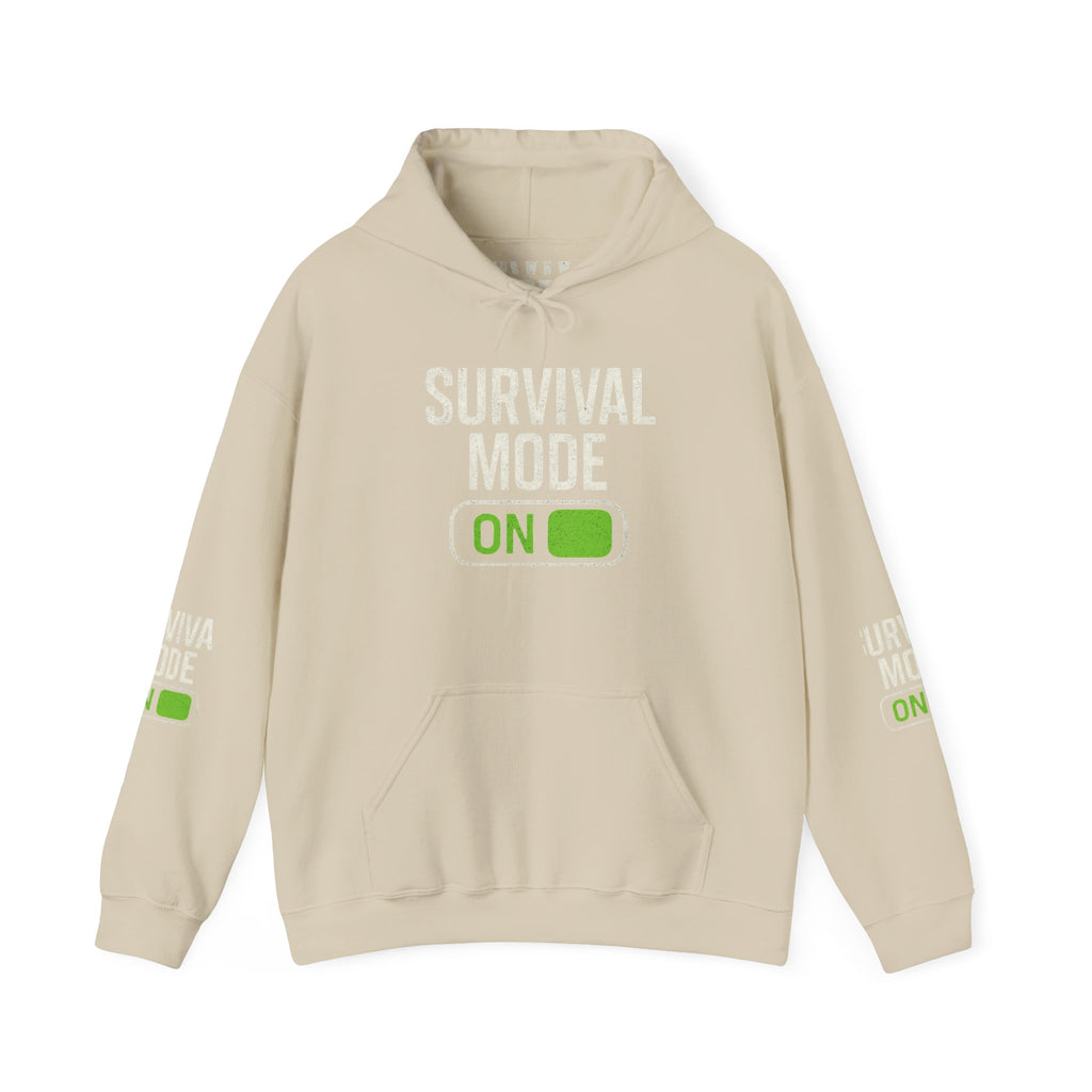Survival Mode On Hoodie — Casual Graphic Pullover for Everyday Comfort