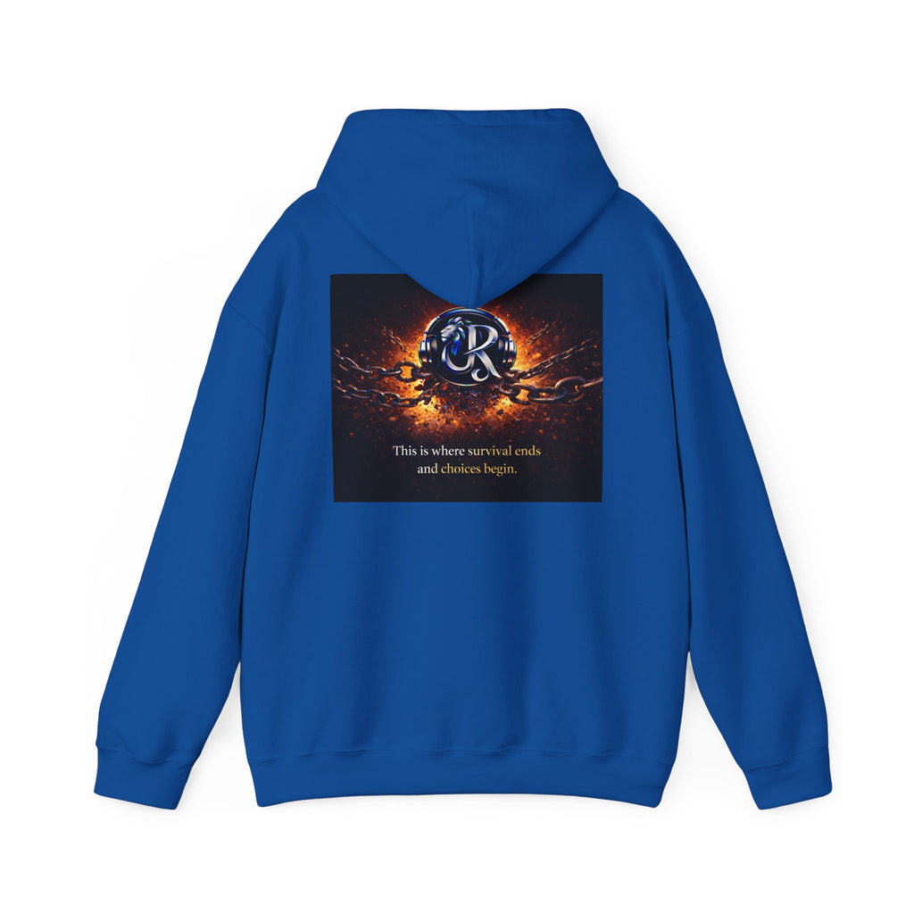 Ember Crest Hoodie — "This is where warrior souls and dreams begin" Graphic Pullover
