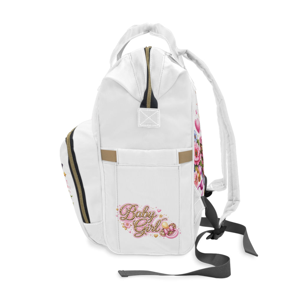 Baby Girl 'The Princess Has Arrived' Diaper Backpack