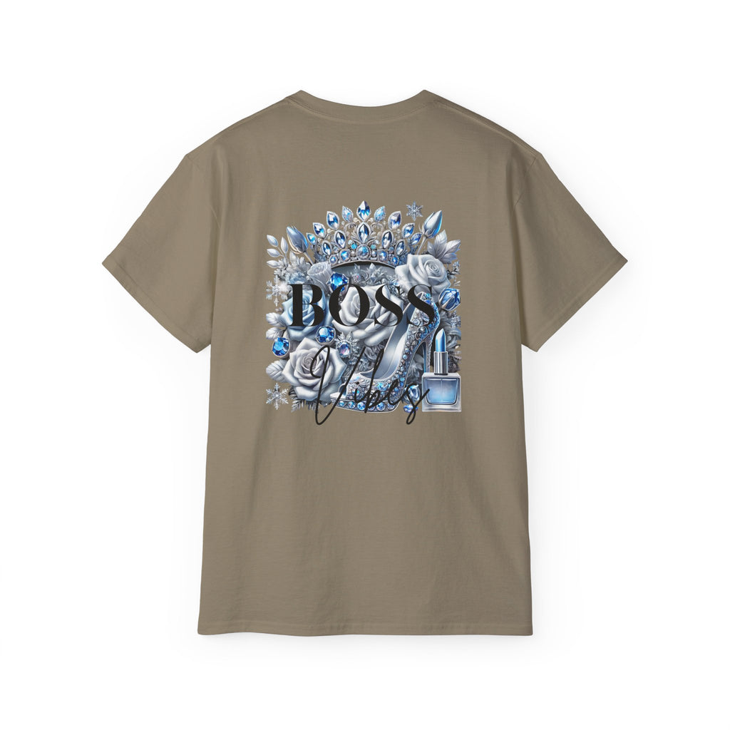 Boss Lady Tee — Women's Empowerment Graphic T‑Shirt (Crown & Roses Design)