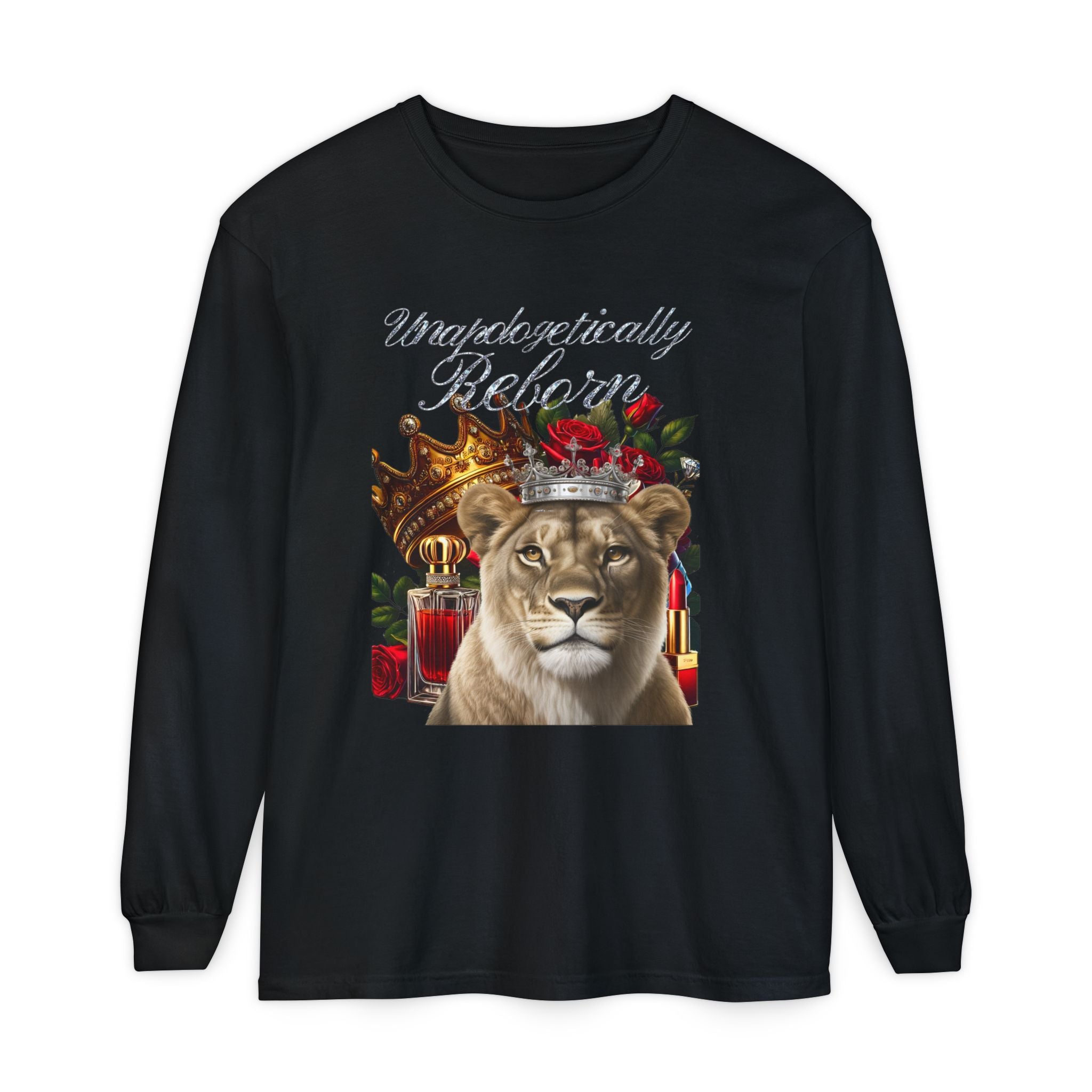 Unapologetically Reborn Long-Sleeve Tee — Strength, Redefined