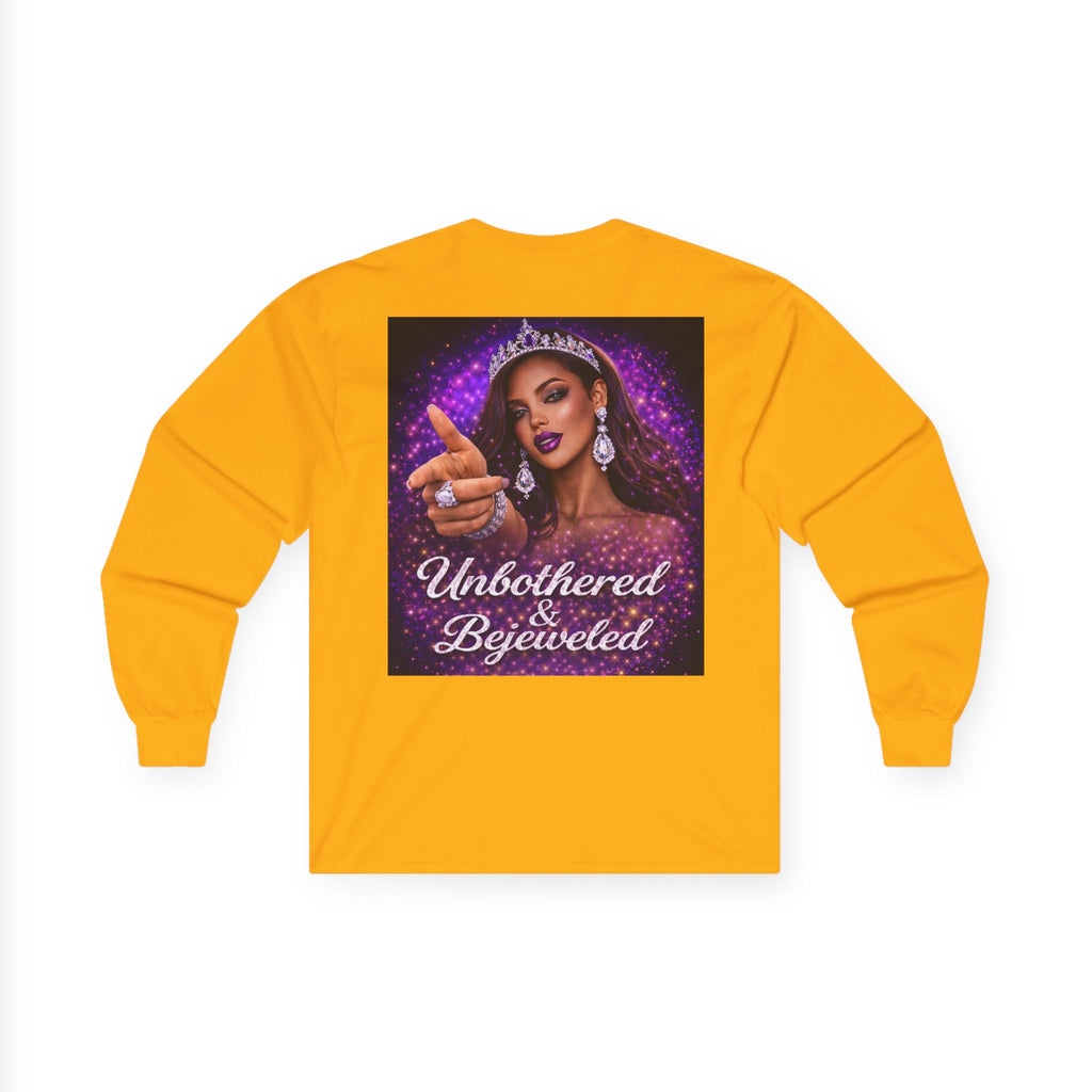 Unbothered & Bejeweled Long Sleeve Tee