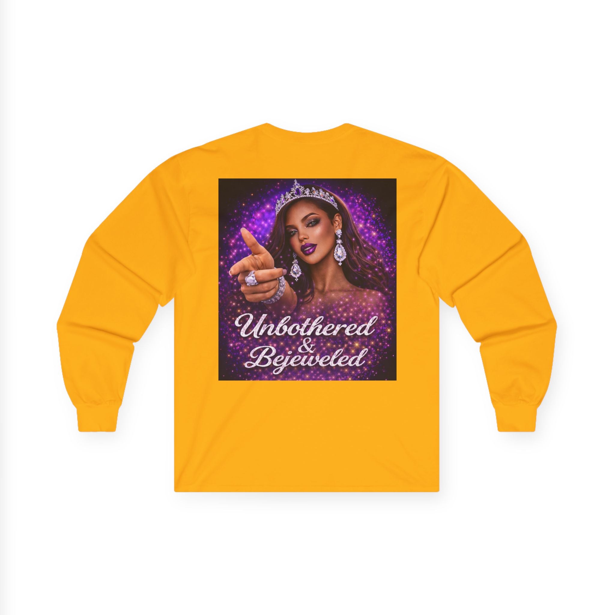 Unbothered & Bejeweled Long Sleeve Tee