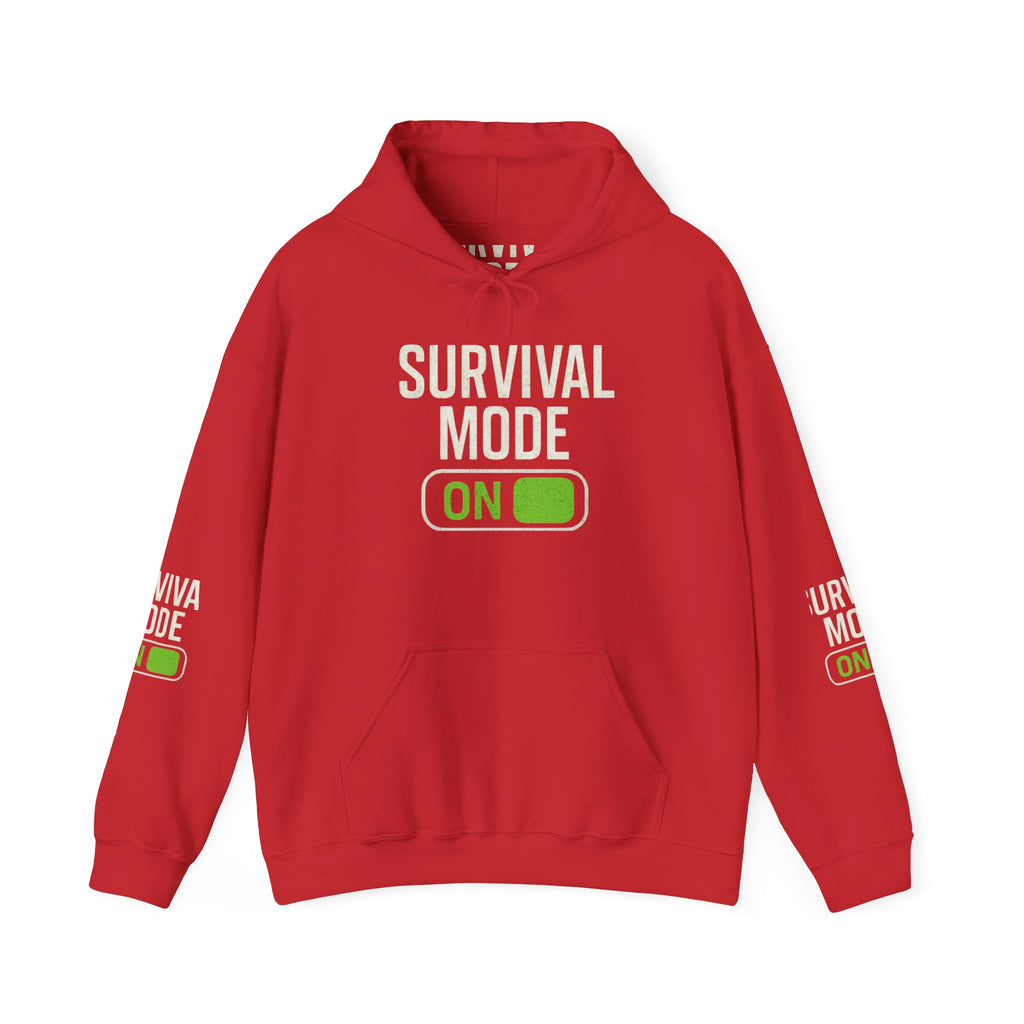 Survival Mode On Hoodie — Casual Graphic Pullover for Everyday Comfort