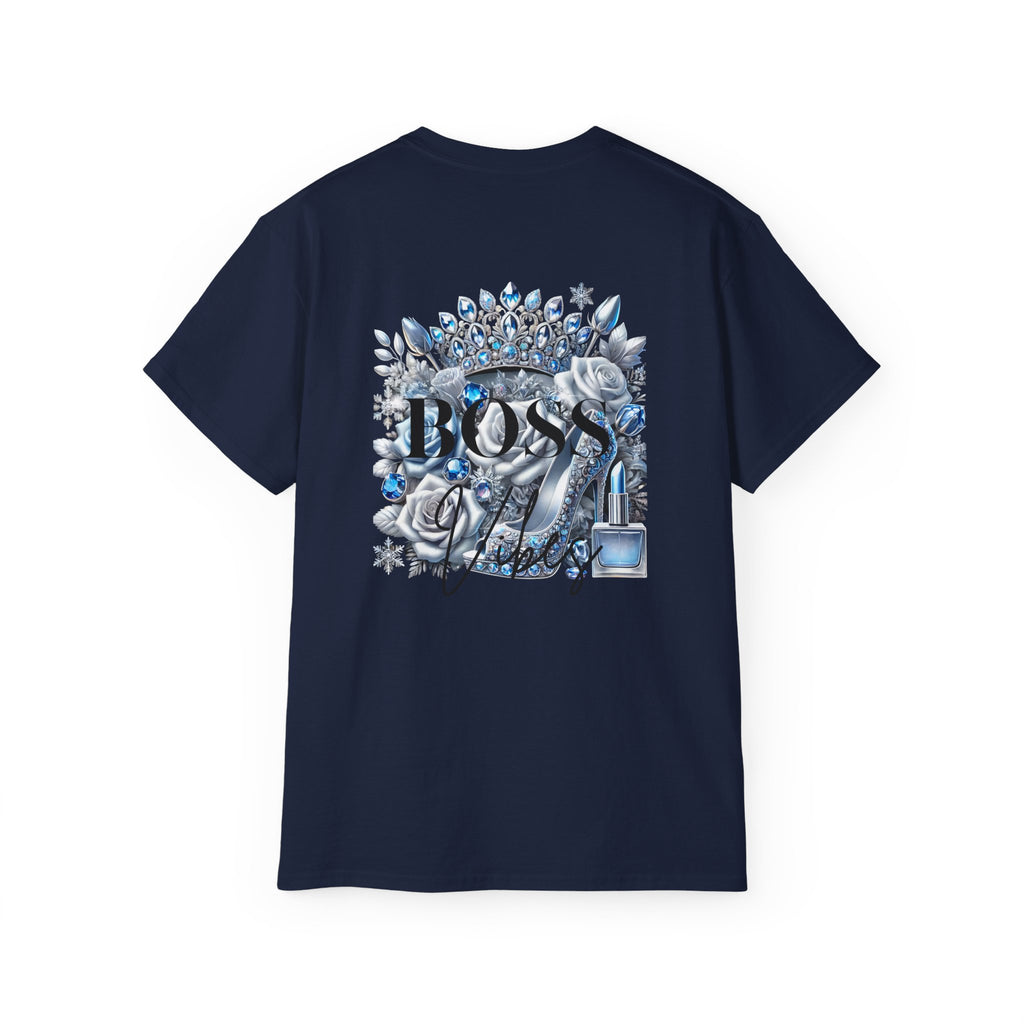 Boss Lady Tee — Women's Empowerment Graphic T‑Shirt (Crown & Roses Design)