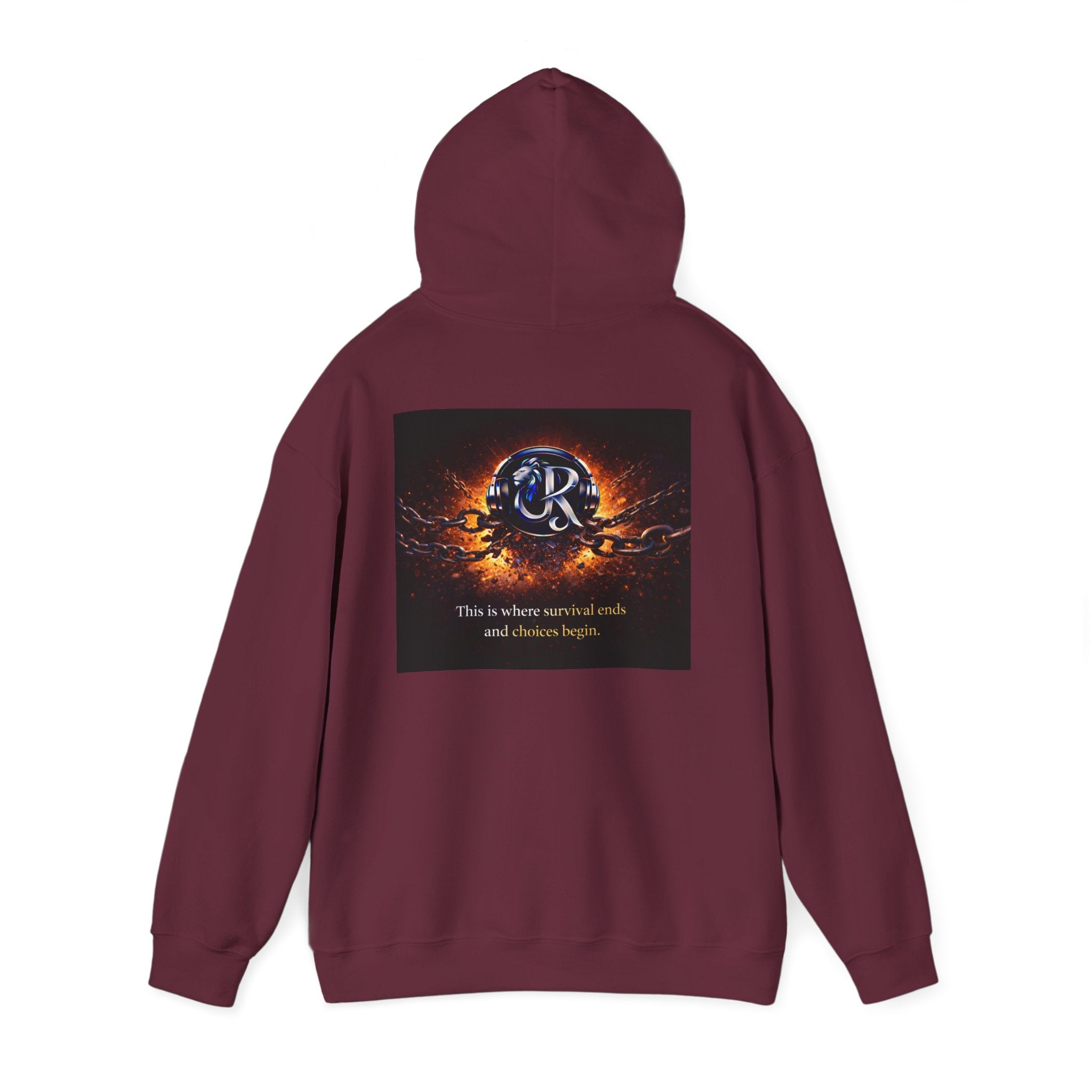 Ember Crest Hoodie — "This is where warrior souls and dreams begin" Graphic Pullover