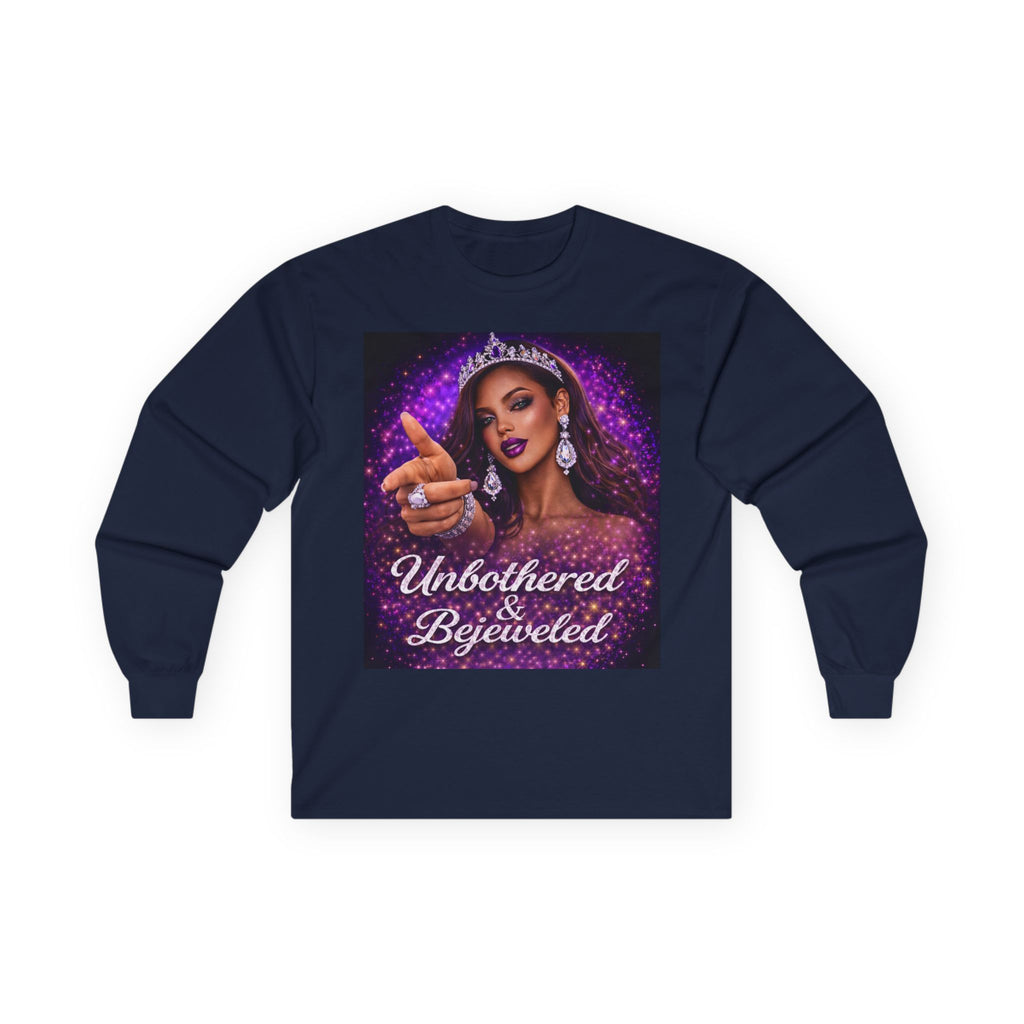 Unbothered & Bejeweled Long Sleeve Tee