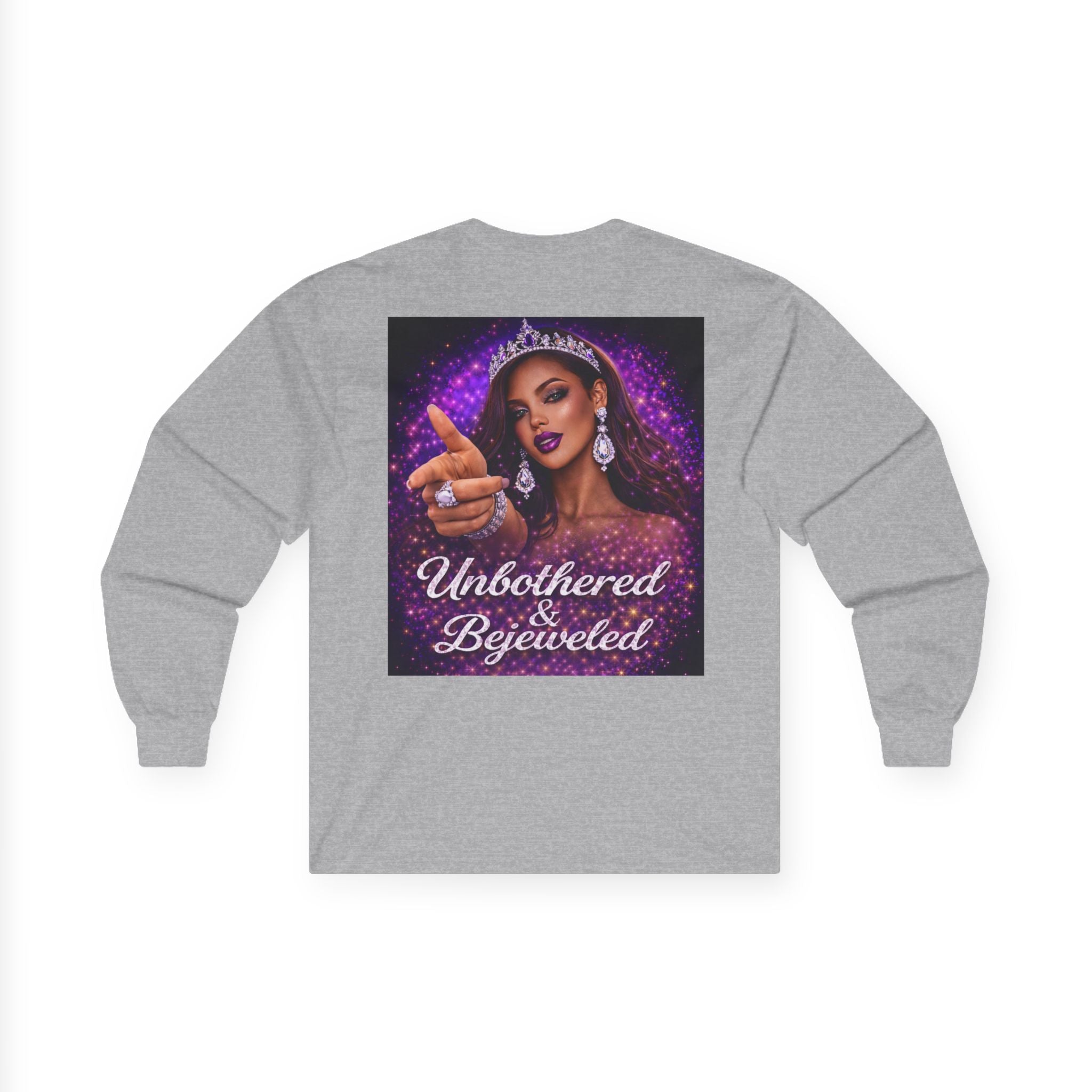 Unbothered & Bejeweled Long Sleeve Tee