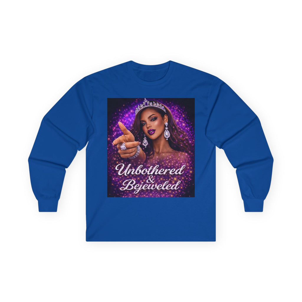 Unbothered & Bejeweled Long Sleeve Tee