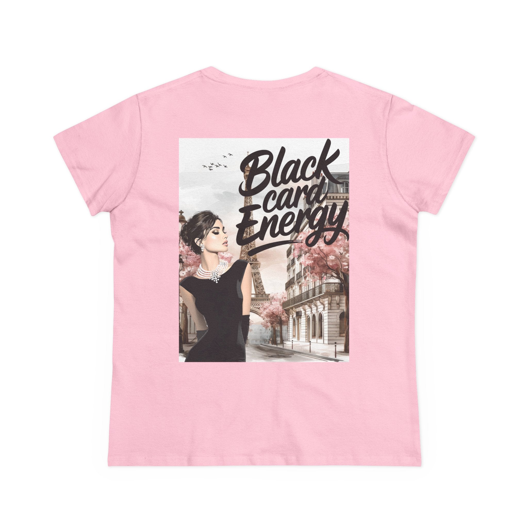 Black Card Energy Women's Tee — Vintage Glam Graphic T-Shirt
