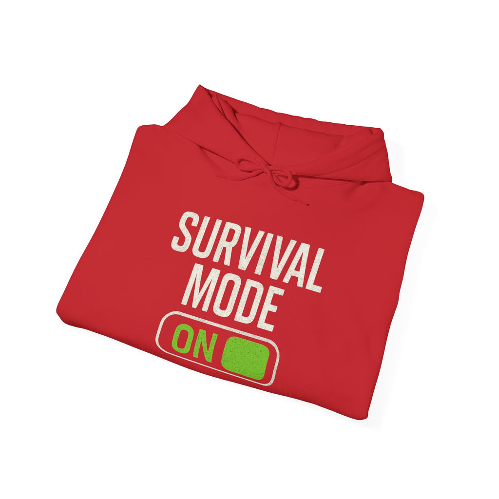 Survival Mode On Hoodie — Casual Graphic Pullover for Everyday Comfort