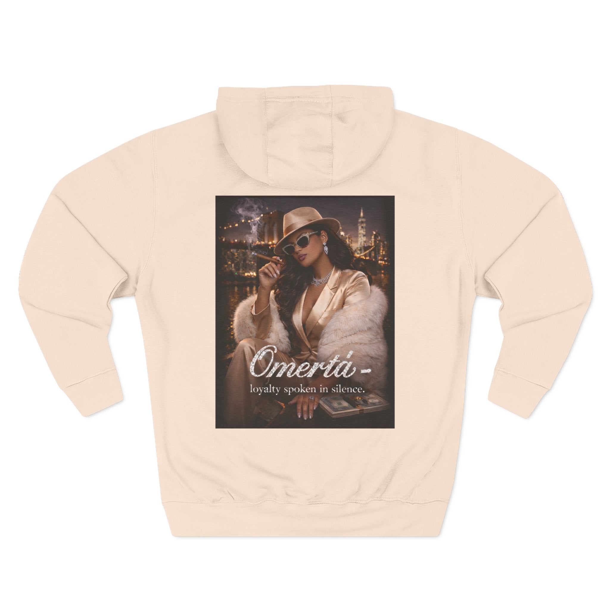 Omertà Vintage Mafia Hoodie — 'Loyalty Speaks in Silence' Graphic Pullover