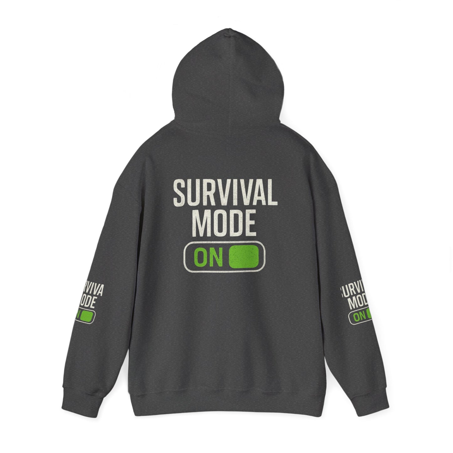 Survival Mode On Hoodie — Casual Graphic Pullover for Everyday Comfort