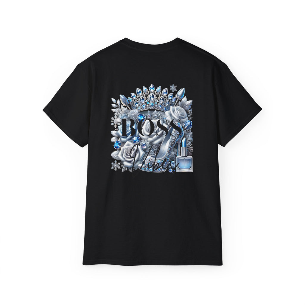 Boss Lady Tee — Women's Empowerment Graphic T‑Shirt (Crown & Roses Design)