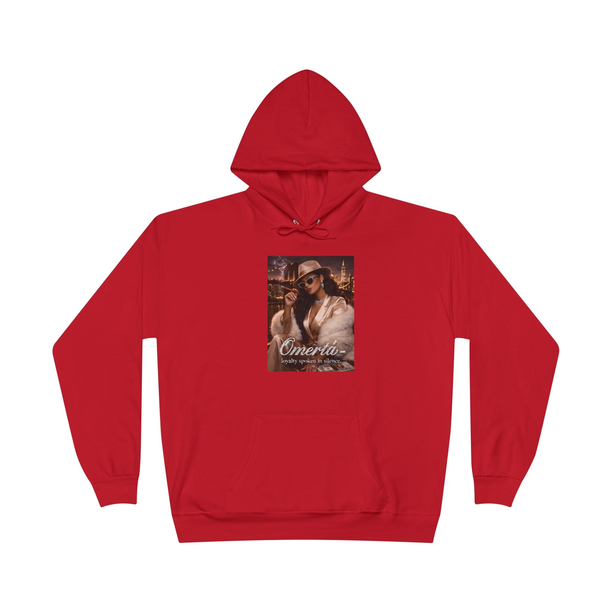 Vintage Cigarette Girl Hoodie — 'Cinerilla' Retro Pinup Pullover