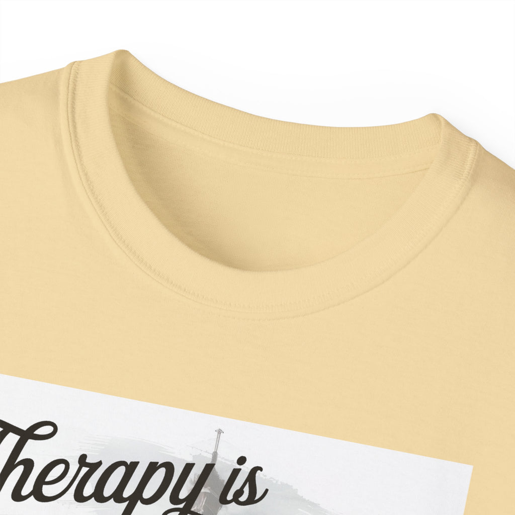 Fashion Quote Tee — "Therapy Is Temporary, Fashion Is Forever" Graphic T-Shirt