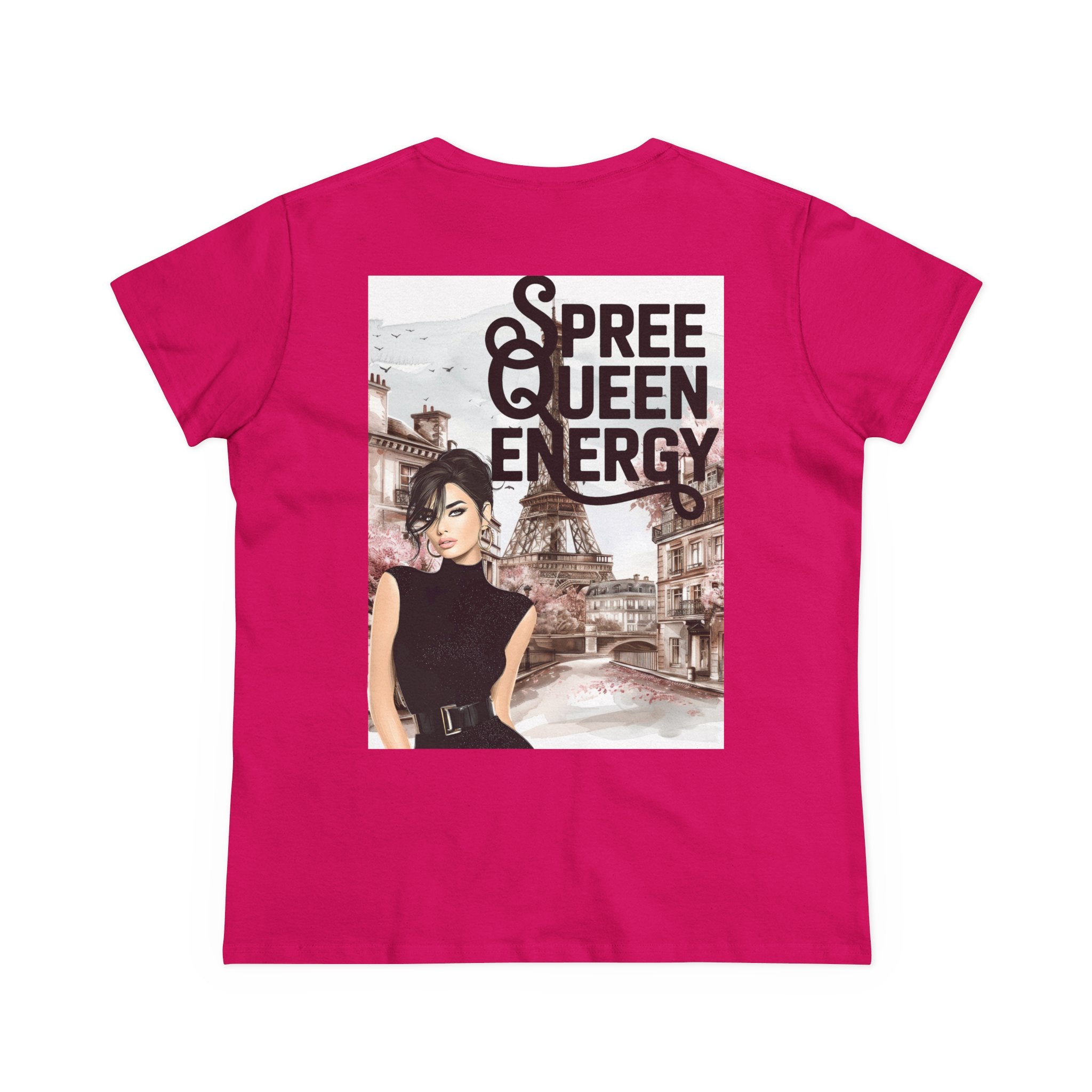 Spree Queen Energy Tee — Paris Fashion Graphic Women's T‑Shirt