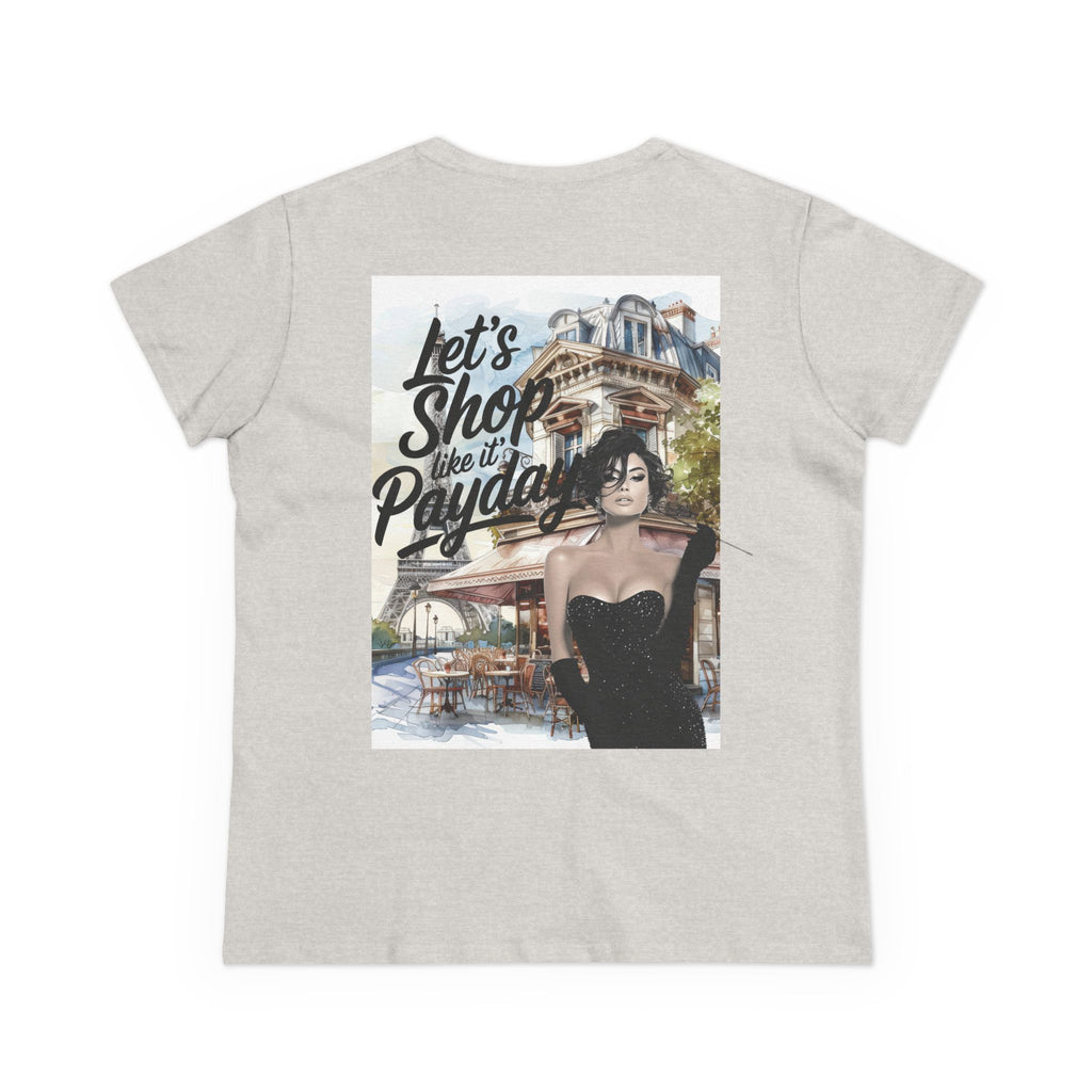 Let’s Shop Like It’s Payday Tee — Retro Chic Women’s Graphic T-Shirt