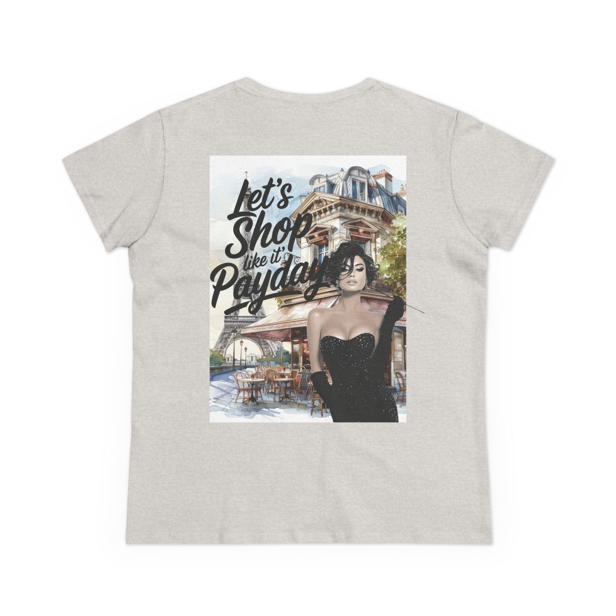 Let’s Shop Like It’s Payday Tee — Retro Chic Women’s Graphic T-Shirt