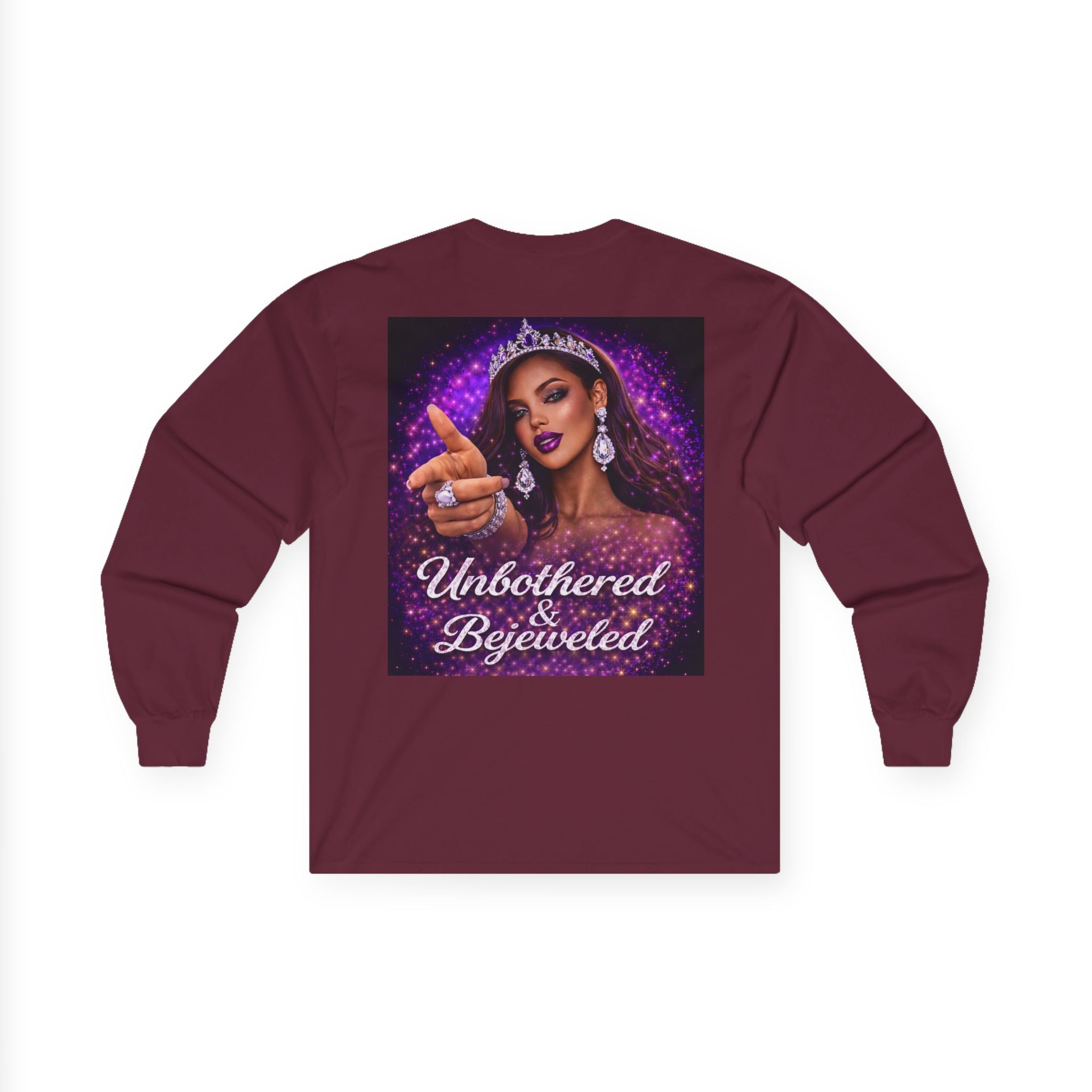 Unbothered & Bejeweled Long Sleeve Tee