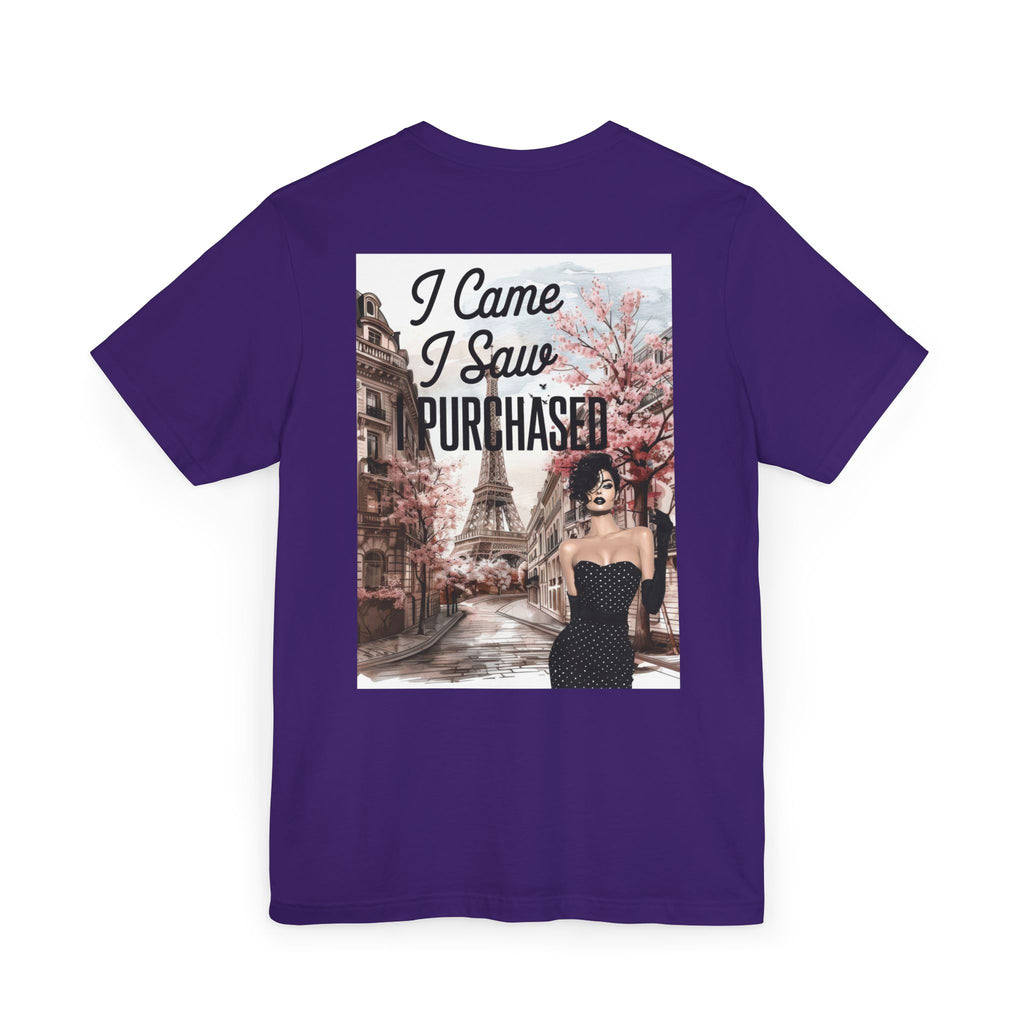 I Came I Saw Purchased Paris Fashion Tee
