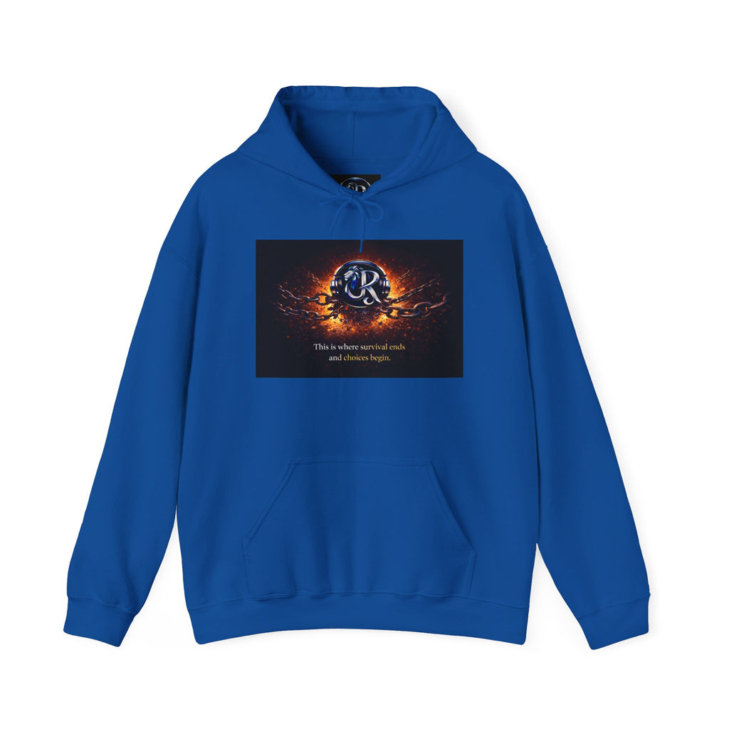 Ember Crest Hoodie — "This is where warrior souls and dreams begin" Graphic Pullover