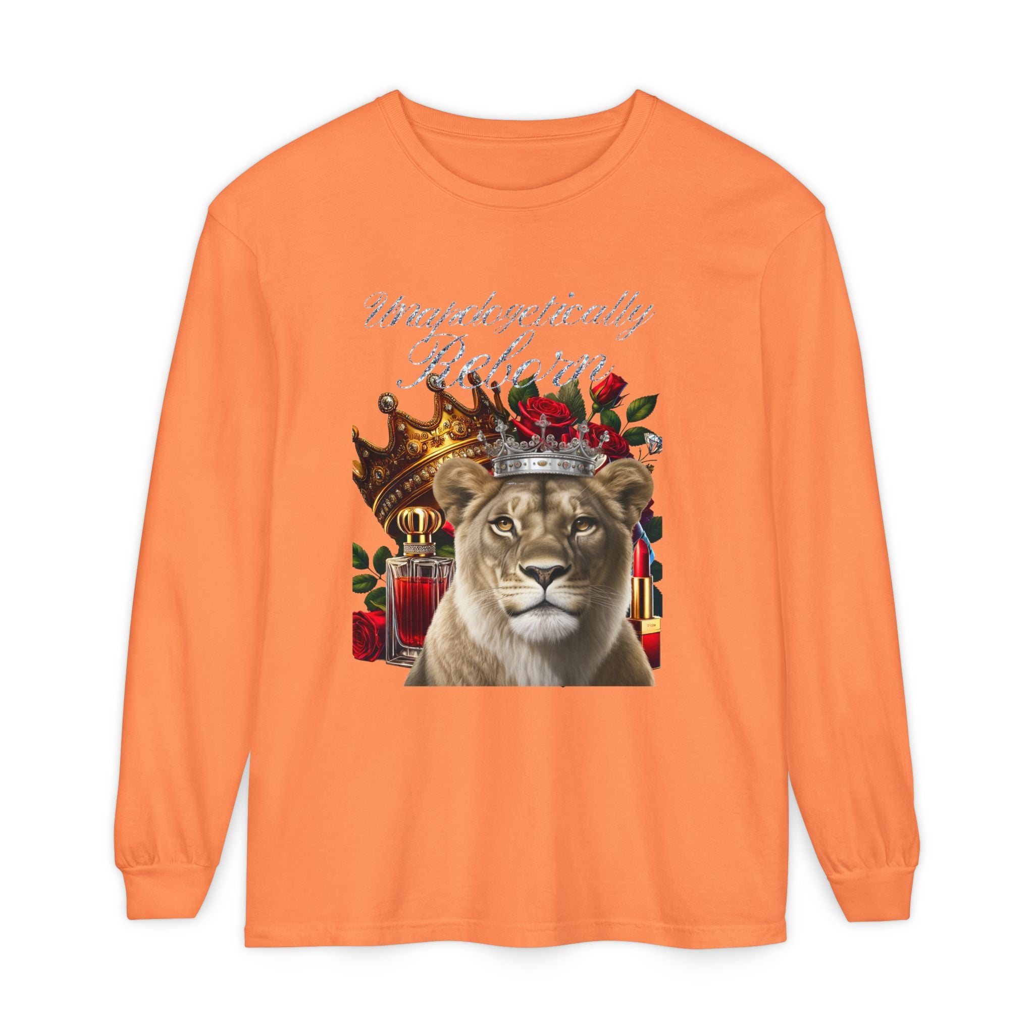 Unapologetically Reborn Long-Sleeve Tee — Strength, Redefined