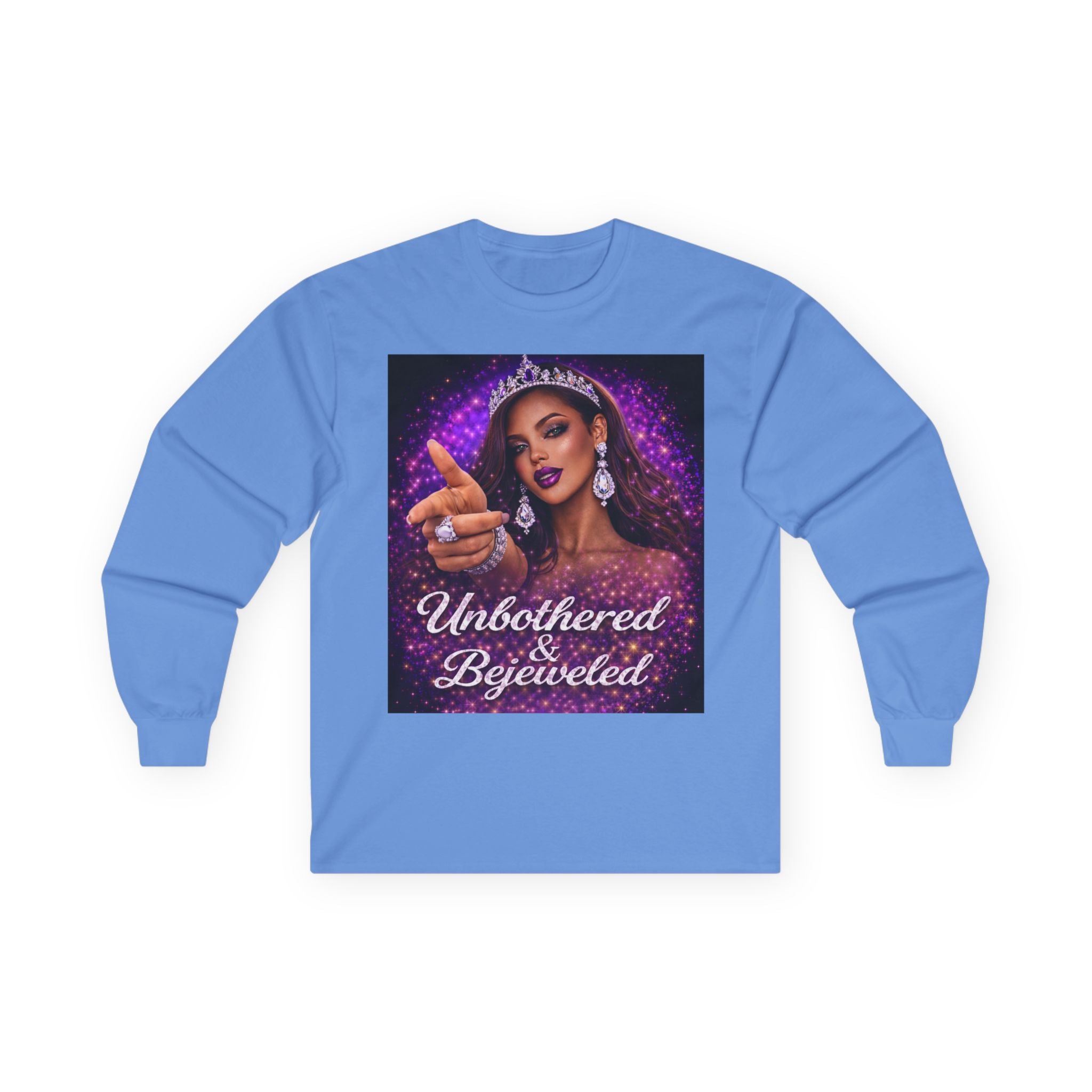 Unbothered & Bejeweled Long Sleeve Tee
