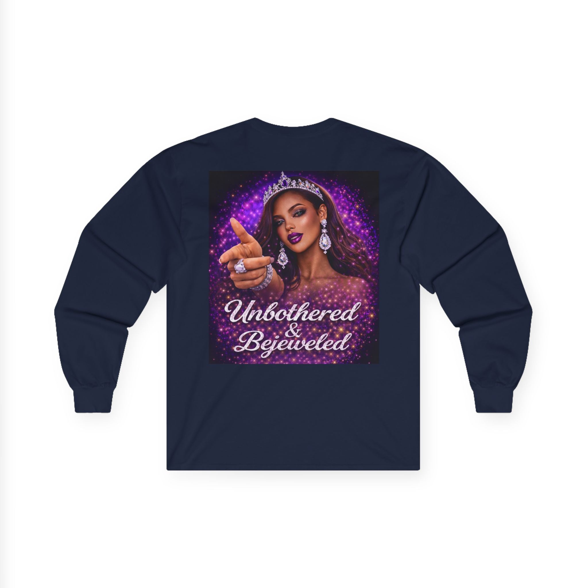 Unbothered & Bejeweled Long Sleeve Tee