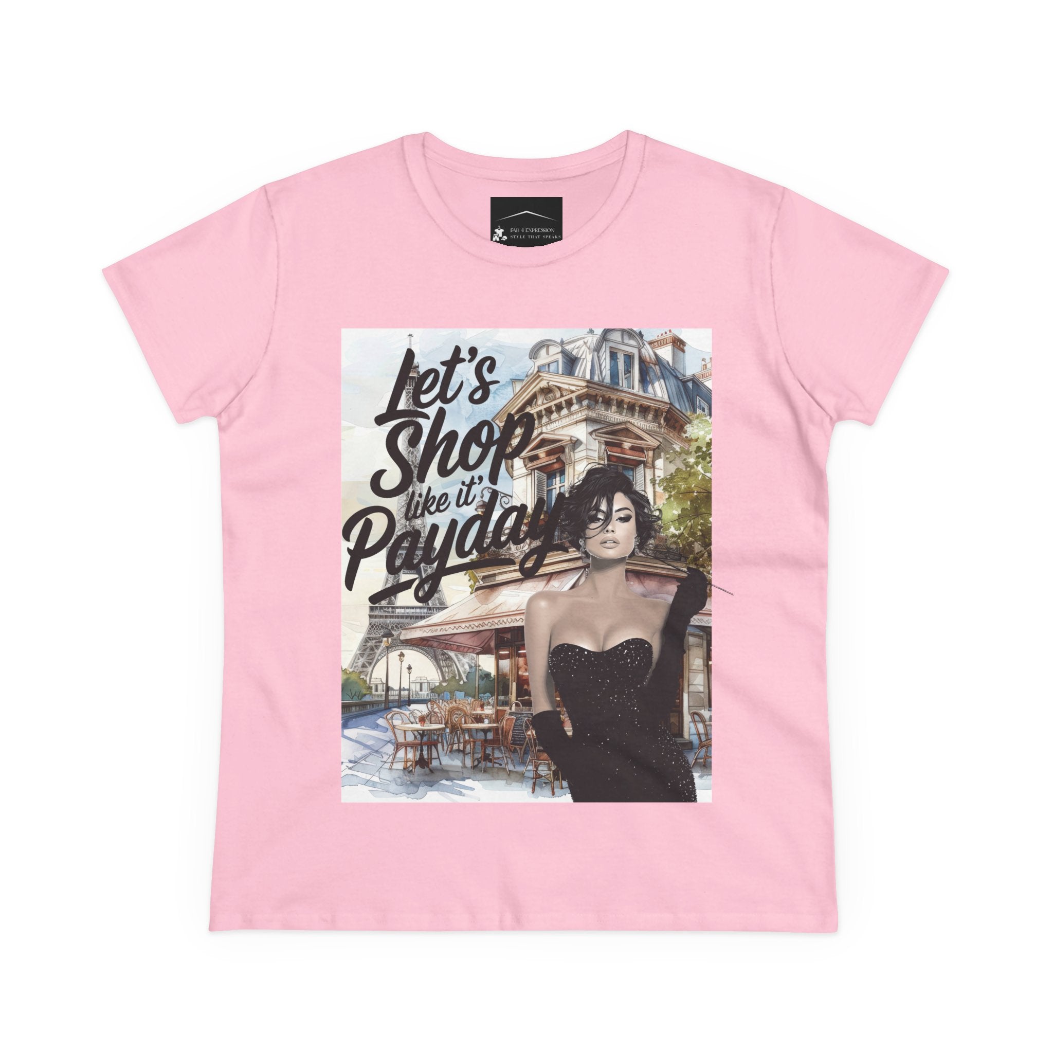 Let’s Shop Like It’s Payday Tee — Retro Chic Women’s Graphic T-Shirt