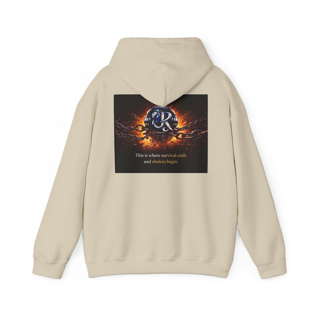 Ember Crest Hoodie — "This is where warrior souls and dreams begin" Graphic Pullover