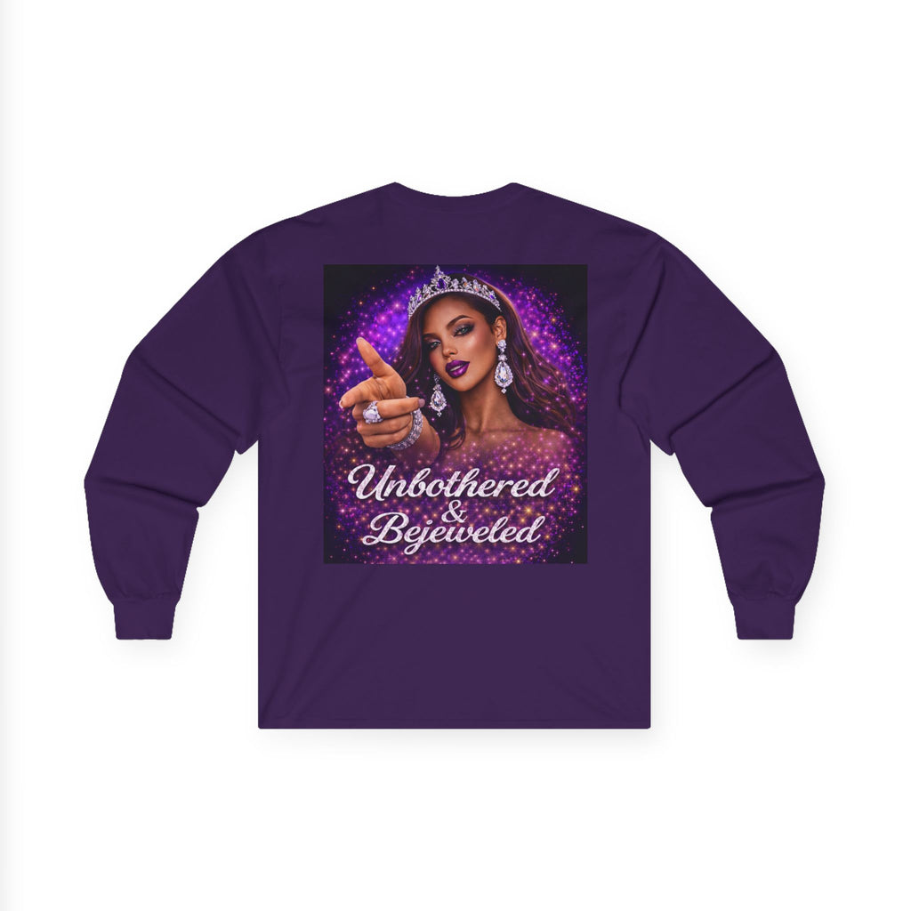Unbothered & Bejeweled Long Sleeve Tee