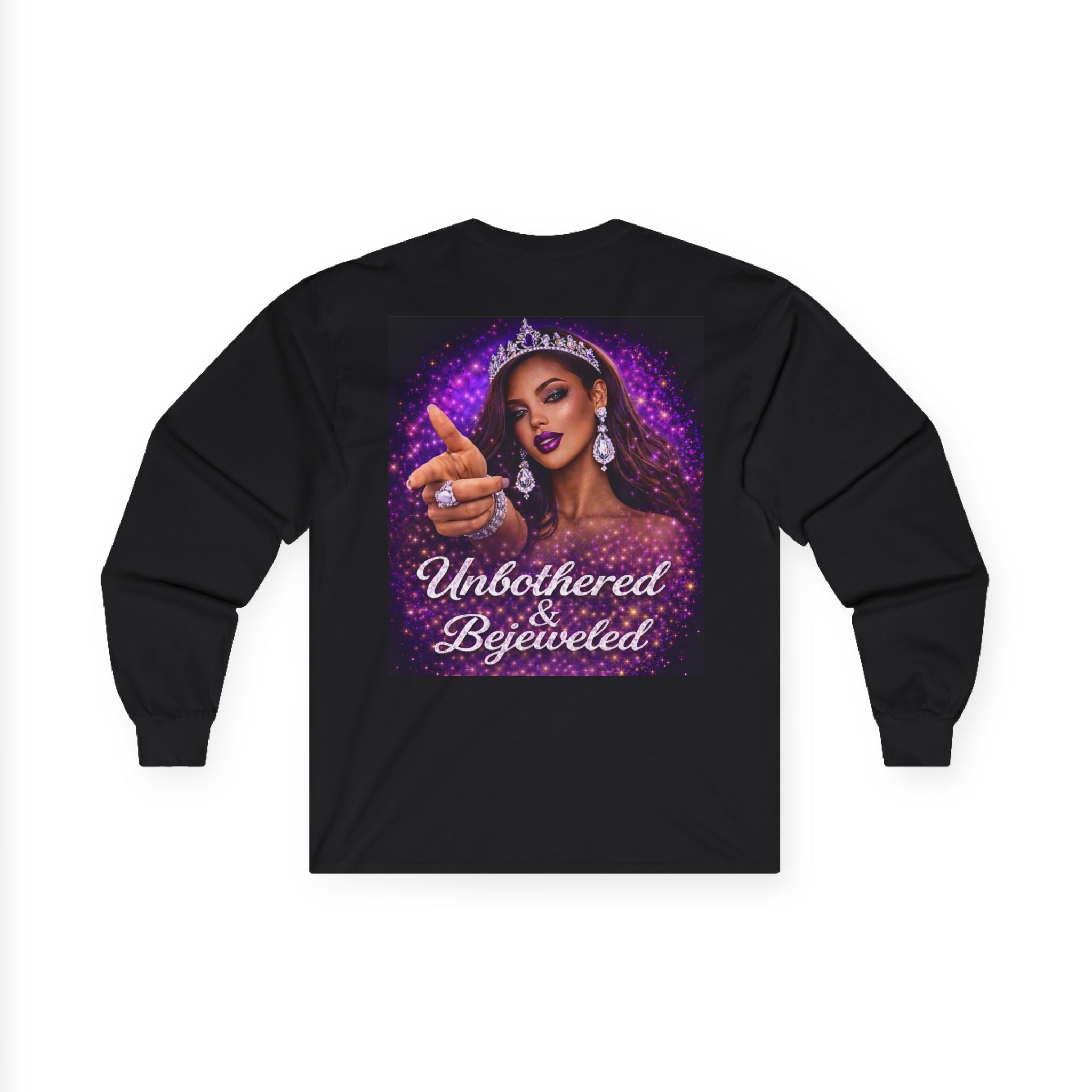 Unbothered & Bejeweled Long Sleeve Tee