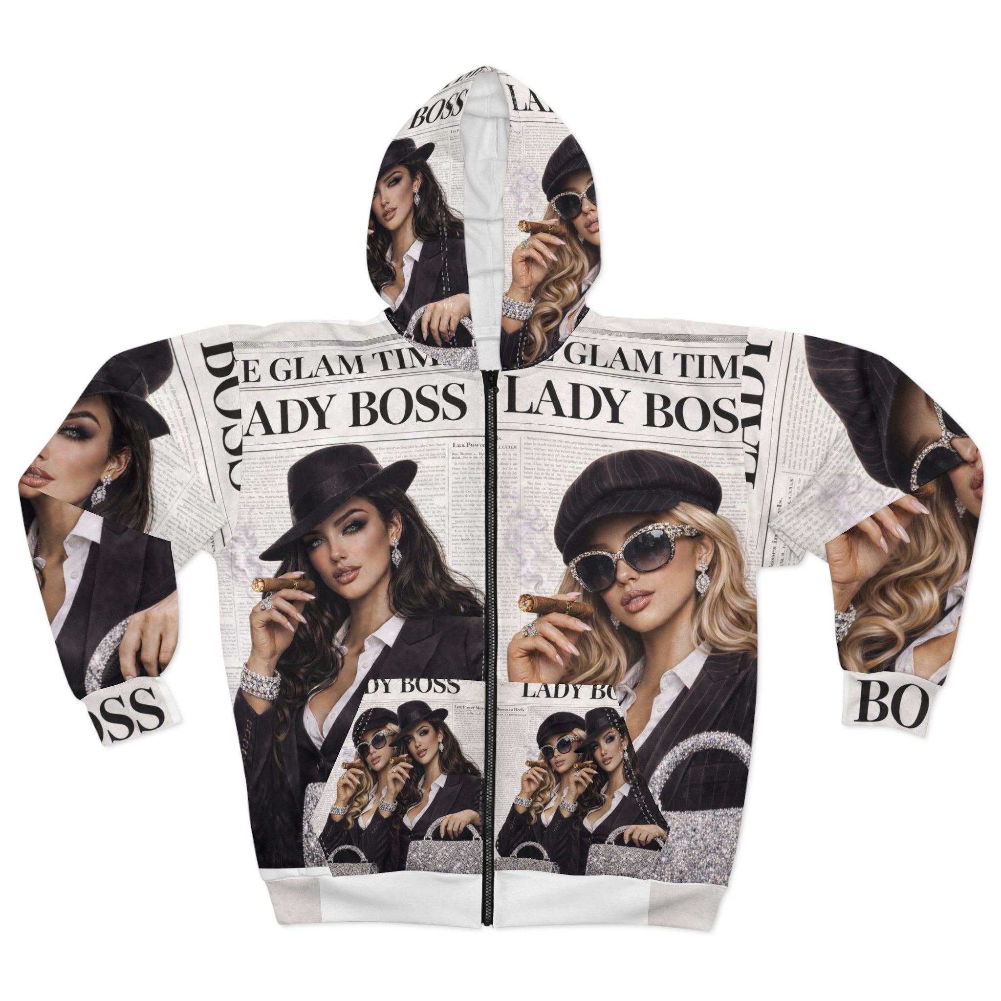 Lady Boss Graphic Zip Hoodie Sale ends 02/15/2026