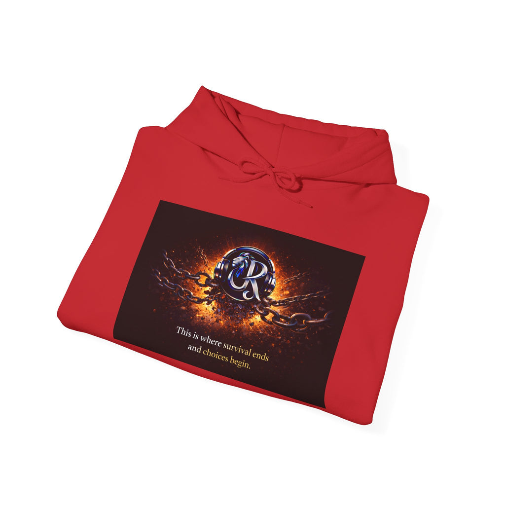 Ember Crest Hoodie — "This is where warrior souls and dreams begin" Graphic Pullover