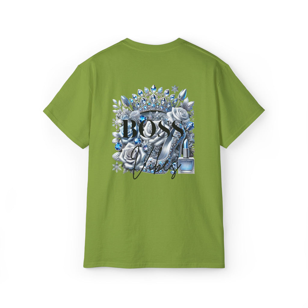 Boss Lady Tee — Women's Empowerment Graphic T‑Shirt (Crown & Roses Design)
