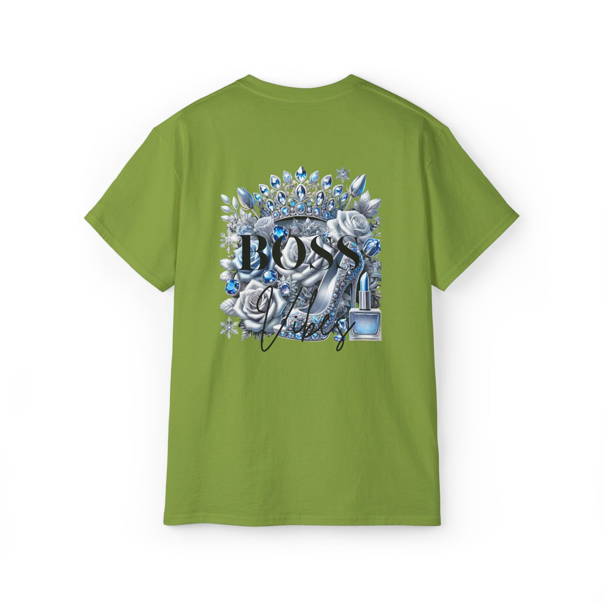 Boss Lady Tee — Women's Empowerment Graphic T‑Shirt (Crown & Roses Design)