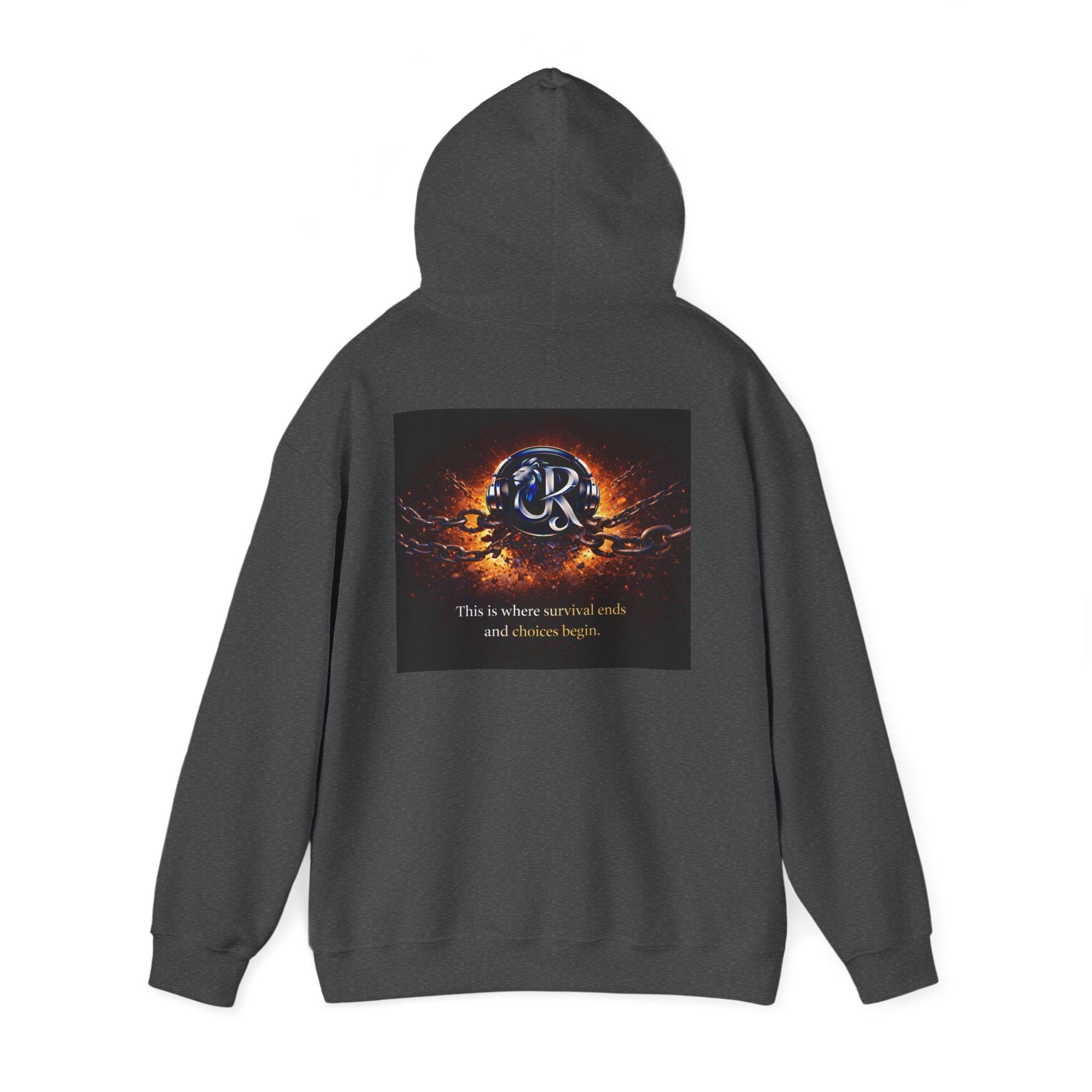 Ember Crest Hoodie — "This is where warrior souls and dreams begin" Graphic Pullover