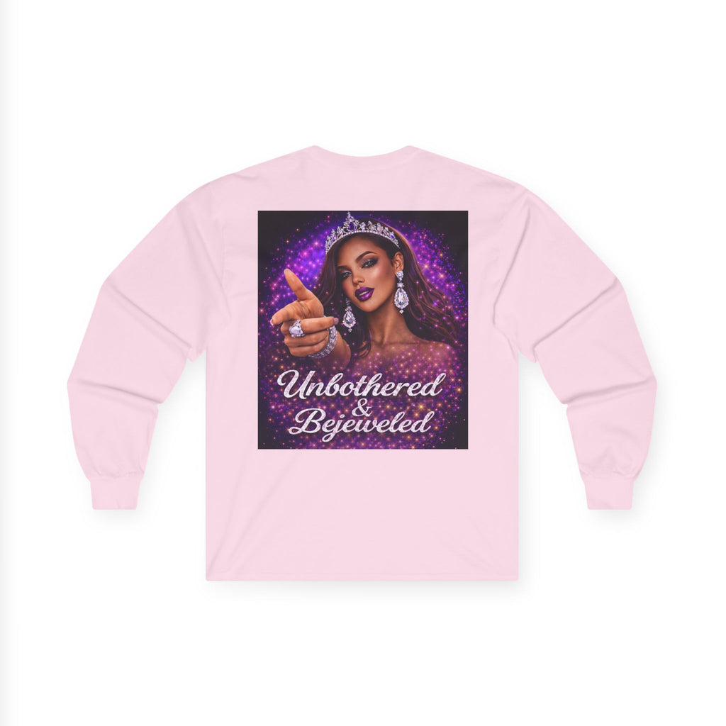 Unbothered & Bejeweled Long Sleeve Tee